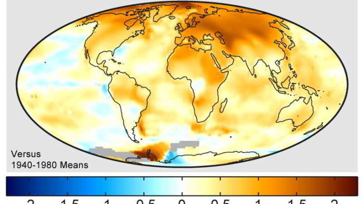 grafico riscaldamento globale
